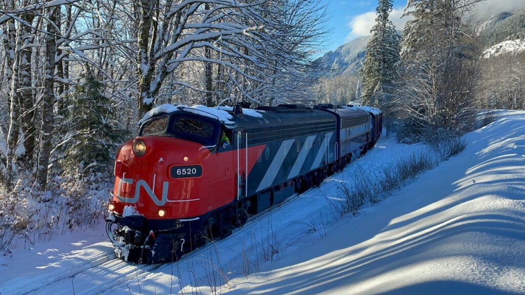 North Pole Express with CN #6520 leading